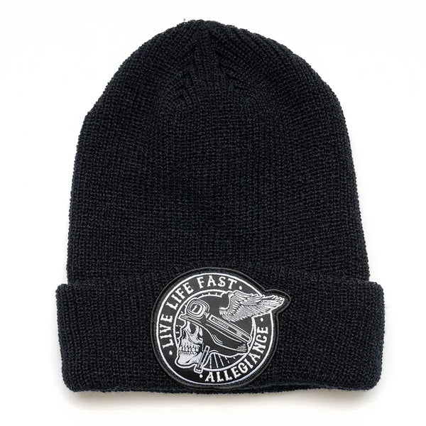 Winged Cuffed Beanie