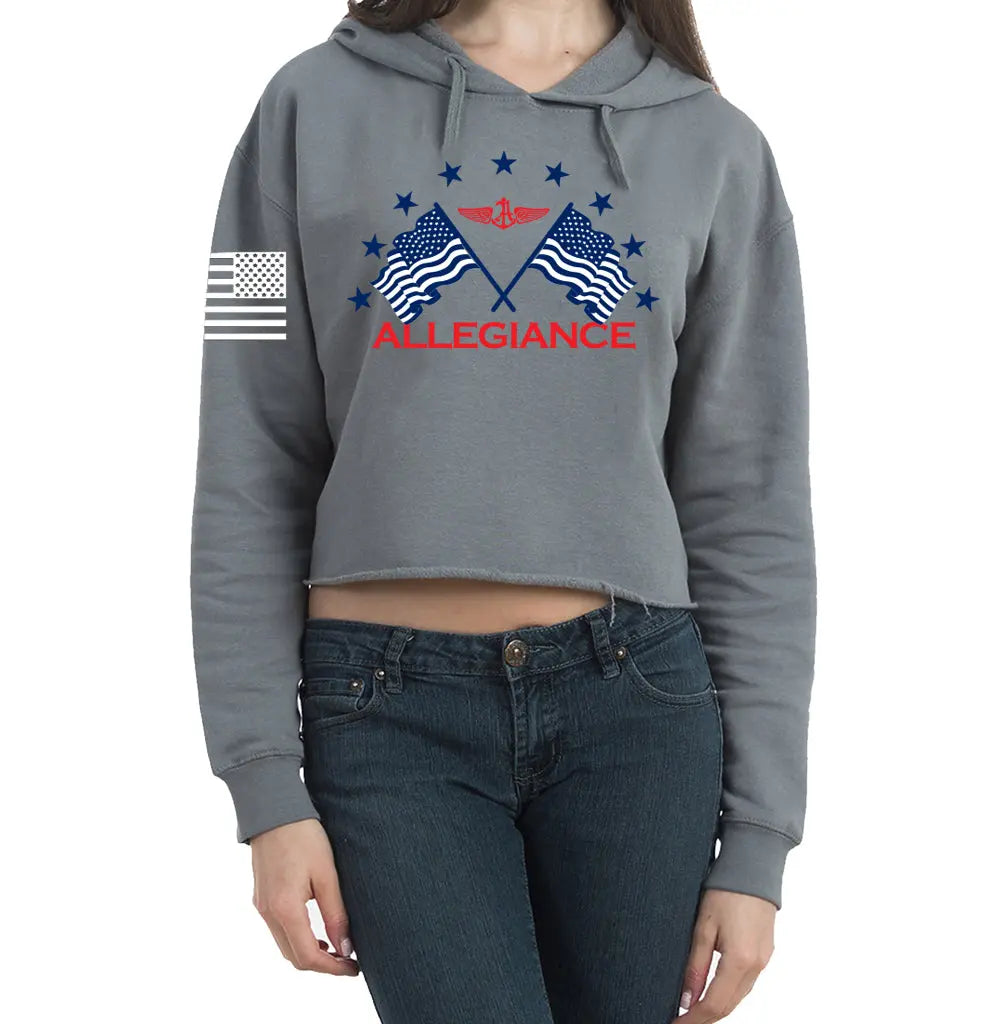 Liberty Cropped Hoodie ALLEGIANCE CLOTHING