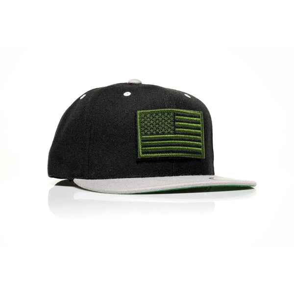 USA Green Flag Patch Snapback - Allegiance Clothing