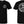Flat lay of Defend The 2nd Classic Tee in black showing both chest and back design