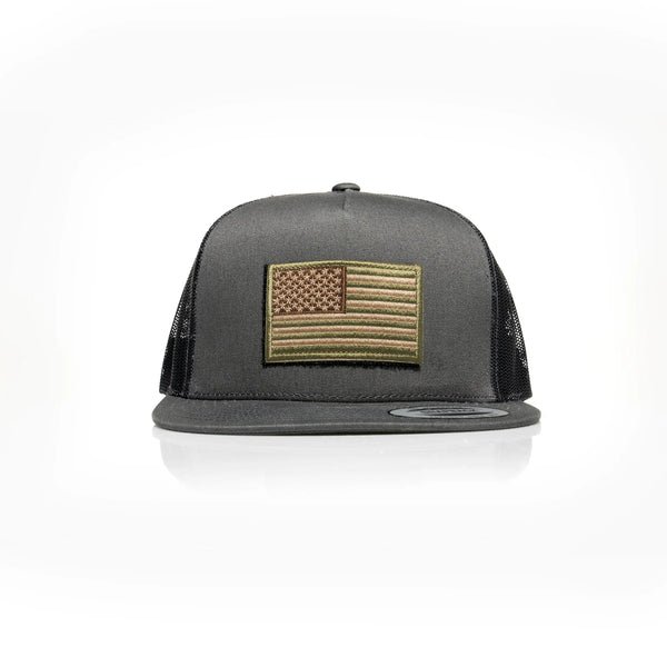 USA Tan Flag Patch Trucker - Allegiance Clothing