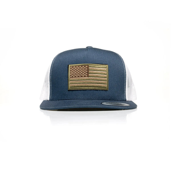 USA Tan Flag Patch Trucker - Allegiance Clothing